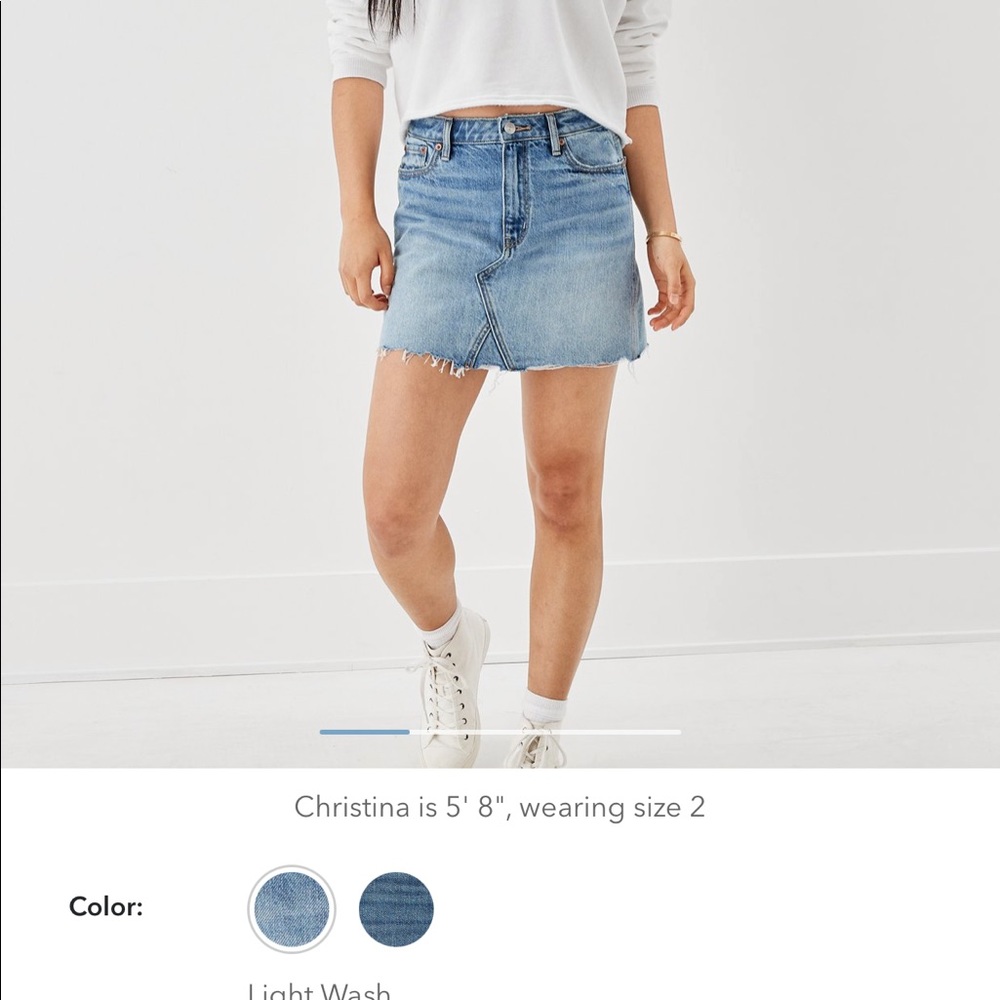 American Eagle Denim Mini Skirt